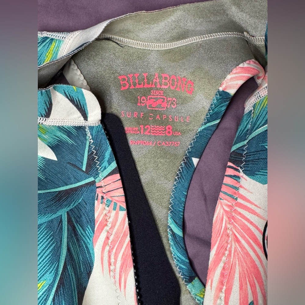 Billabong SURF CAPSULE SALTY DAYZ 1mm Sleeveless Front Zip Spring - Picture 7 of 7